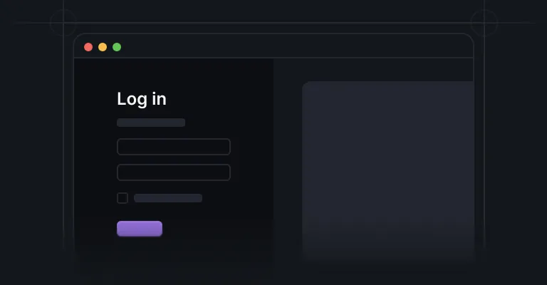 Log in pages